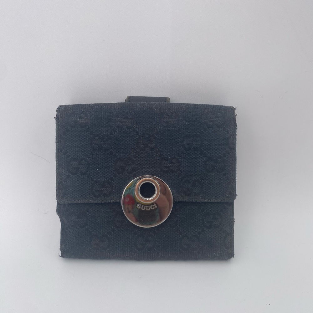 Gucci Black Monogram Wallet